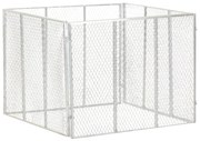 vidaXL Compostor de jardim 100x100x77 cm ferro galvanizado