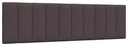 vidaXL Almofadão de cabeceira Hanko 180 cm tecido castanho-escuro