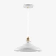 Candeeiro De Teto Suspenso Em Ferro Lenorita Branco - Sklum