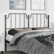 vidaXL Cabeceira de cama 150 cm metal preto
