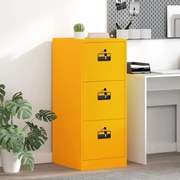 vidaXL Armário de Arquivo Amarelo Mostarda 44 x 50 x 106.5 cm