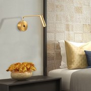 Candeeiro de Parede Ugur – Amarelo e Preto – 10 x 27 cm