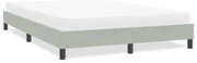 vidaXL Estrutura de cama sem colchão 140x210 cm veludo cinzento-claro