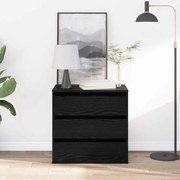 vidaXL Cômoda de Canto Carvalho Preto 60x41x58 cm Madeira de Engenharia