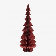 Árvore De Natal Em Papel Kixel Vermelho Sangria - Sklum