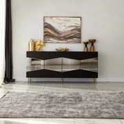 Console Nice – Preto Fumado – 180x80x40 cm