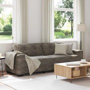 Sofá de 3 Lugares vidaXL Cinza Escuro 180 cm em Couro Sintético