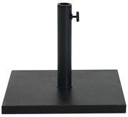 Outsunny Base Guarda Sol Peso 13 kg Mastros 35 mm 38 mm 48 mm Quadrada Cimento Resistente 40x40x43 cm Preto | Aosom Portugal