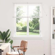 vidaXL Persiana de Janela com cortinas Outros Manual Branco 110 x 130 cm Alumínio