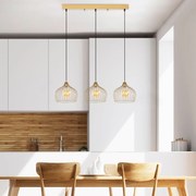 Candeeiro de Teto Bek – Dourado Brilhante – 102 x 30 x 121 cm