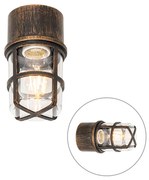 Candeeiro de teto e parede ouro antigo IP54 - Kiki Moderno