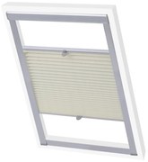 vidaXL Persianas plissadas ​​creme C04