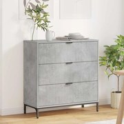 vidaXL Buffet Cinzento cimento 79.5 x 33 x 82 cm Madeira processada