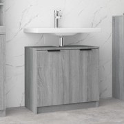vidaXL Armário casa de banho 64,5x33,5x59 cm madeira sonoma cinza