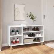 vidaXL Sapateira 102x36x60 cm derivados de madeira branco brilhante