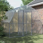 vidaXL Gaiola para pássaros com porta aço galvanizado prateado