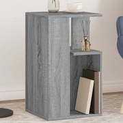 vidaXL Mesa de apoio 35x35x60 cm derivados de madeira cinzento sonoma