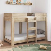 vidaXL Beliche para Crianças Carvalho Sonoma 80 x 160 cm