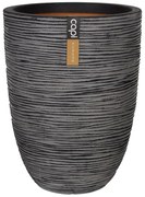 Capi Vaso elegante e baixo Nature Rib 46x58 cm antracite KOFZ783