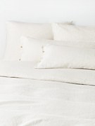 Capa de edredão em linho lavado com riscas finas Rinna