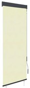 vidaXL Estore de rolo para exterior 60x250 cm creme