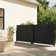 vidaXL Toldo lateral retrátil 120x600 cm preto