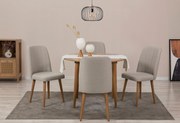 Conjunto de Mesa de Jantar Extensível e Cadeiras Vina – Pinho Atlântic