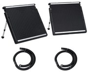 vidaXL Painel de aquecimento solar duplo para piscina 150x75 cm