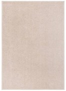 vidaXL Tapete de pelo curto 140x200 cm bege-escuro