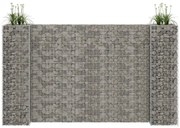 vidaXL Gabião em forma de H fio de aço 260x40x150 cm