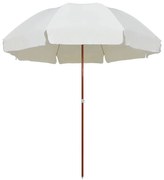 vidaXL Guarda-sol de jardim com poste de aço 300 cm cor areia