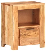 vidaXL Mesa de cabeceira 40x30x50 cm madeira de acácia maciça