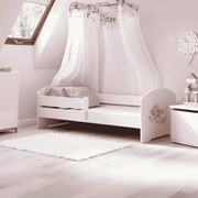 Cama infantil Luk sereia 140x70 branca - colchão e estrado incluído