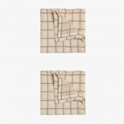 Conjunto De 2 Guardanapos De Algodão Vernilen Crema - Sklum