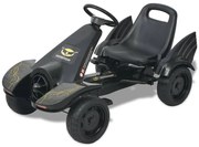 vidaXL Kart a pedais com assento ajustável preto