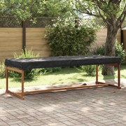 vidaXL Capa de Mesa Liso Preto 242 x 102 x 15 cm tecido