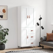 vidaXL Armário alto 69,5x34x180 cm derivados de madeira branco