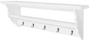 Suporte p/ casacos bengaleiro, estilo barroco MDF branco