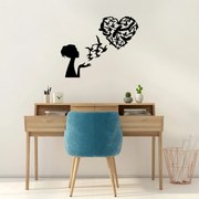 Acessório Decorativo de Metal Model-465 – Preto – 63 x 50 cm