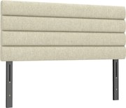HOMCOM Cabeceira de Cama 140 cm Altura Ajustável em 3 Níveis 106/116/126 cm Estofada em Linho Bege | Aosom Portugal