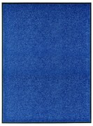 vidaXL Tapete de porta lavável 90x120 cm azul