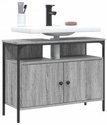 vidaXL Móvel p/ lavatório 80x30x60cm derivados madeira cinzento sonoma