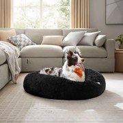 Cama fofa para cães com 100 cm de diâmetro Preto