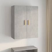 vidaXL Armário de parede suspenso 69,5x34x90 cm cinzento cimento