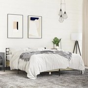 vidaXL Estrutura de cama 160x200 cm derivados madeira/metal