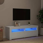 vidaXL Móvel de TV com luzes LED 120x35x40 cm branco