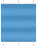 vidaXL Plissado Cego Azul 120x100 cm Largura Tecido 119,4 cm Poliéster
