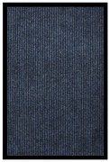 vidaXL Tapete de porta às riscas 80x120 cm azul