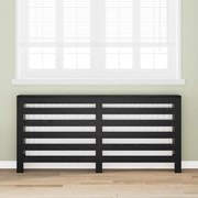 vidaXL Capa de Radiador Carvalho Preto 175 x 20 x 82 cm