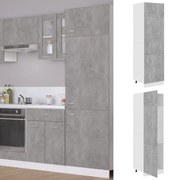vidaXL Armário para frigorífico derivados de madeira cinza